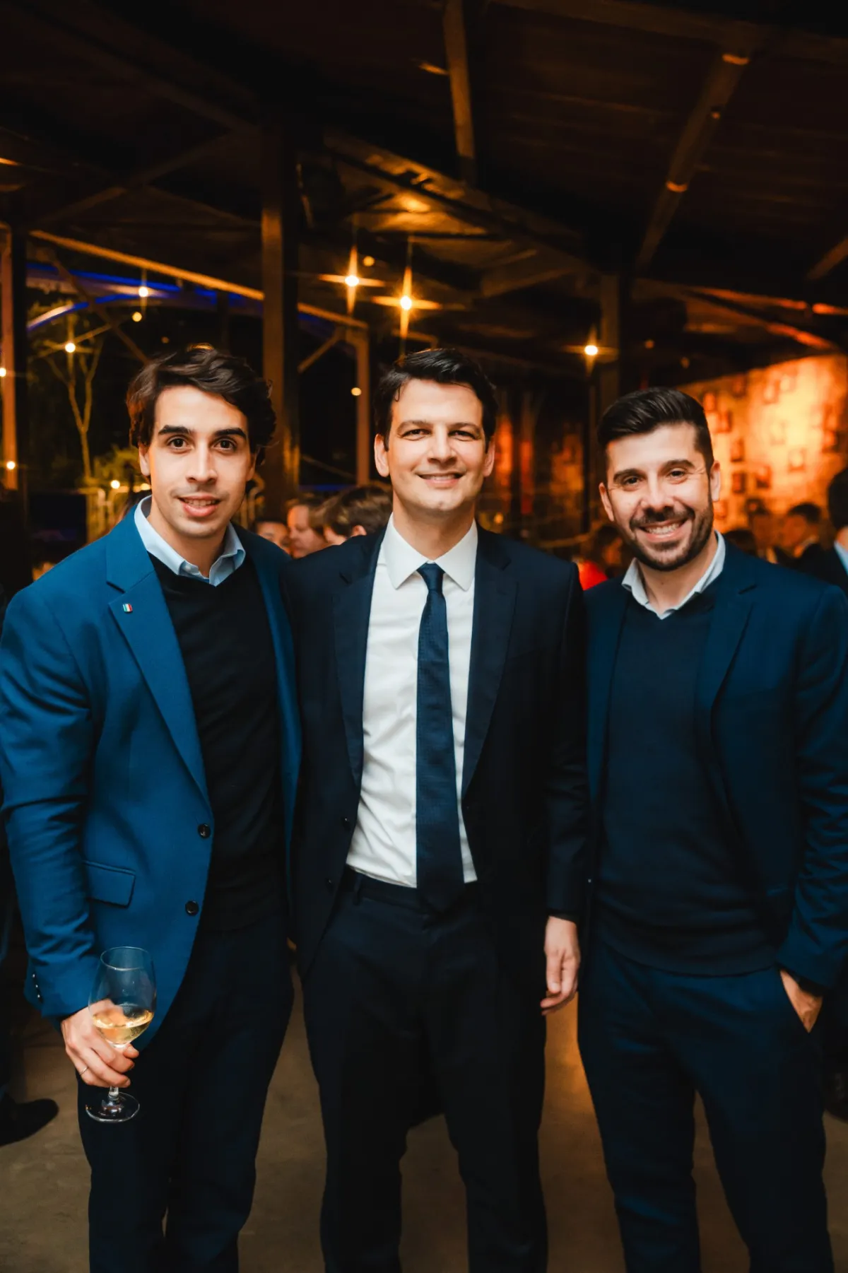César Canabrava, o prefeito Eduardo Pimentel e Caio Canabrava lado a lado